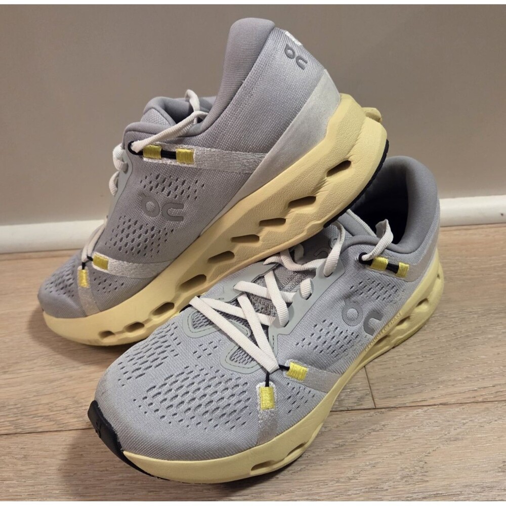 On Cloudsurfer 2 Sneaker Women's 7.5 Glacier Limelight Running Shoes 3WF10100171